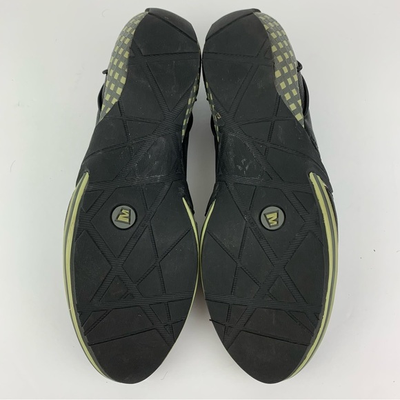 Merrell Elles Black Leather Slip On Athletic Air Cushion Bungee Flats 8.5 - Picture 10 of 12